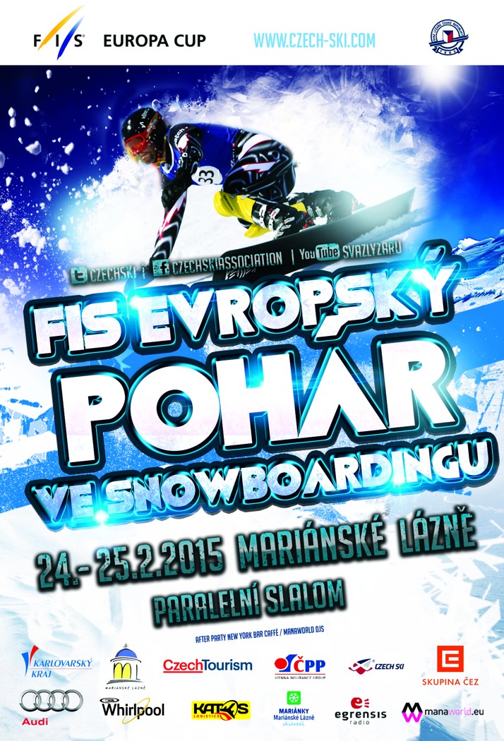 FIS Evropský pohár ve snowboardingu v Mariánských Lázních má další nový termín