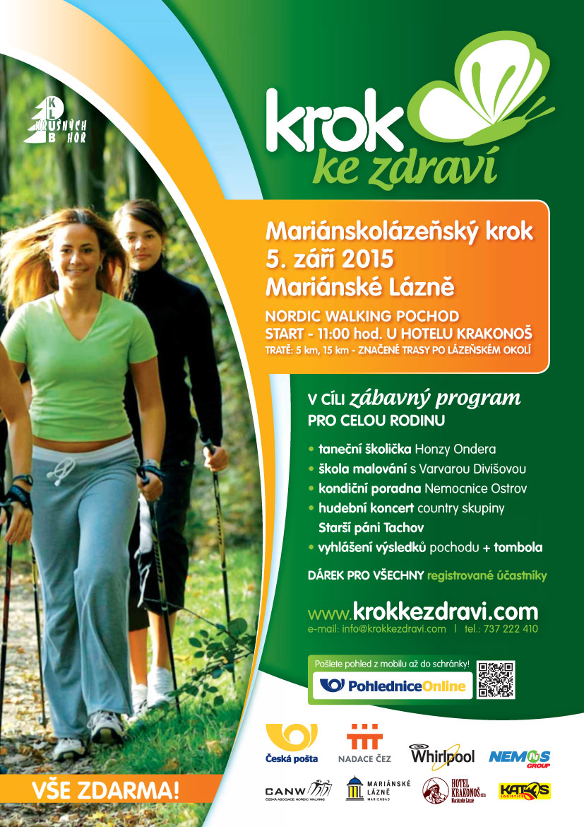 Letos poprve odstartujeme Nordic Walking pochod také v Mariánských Lázních