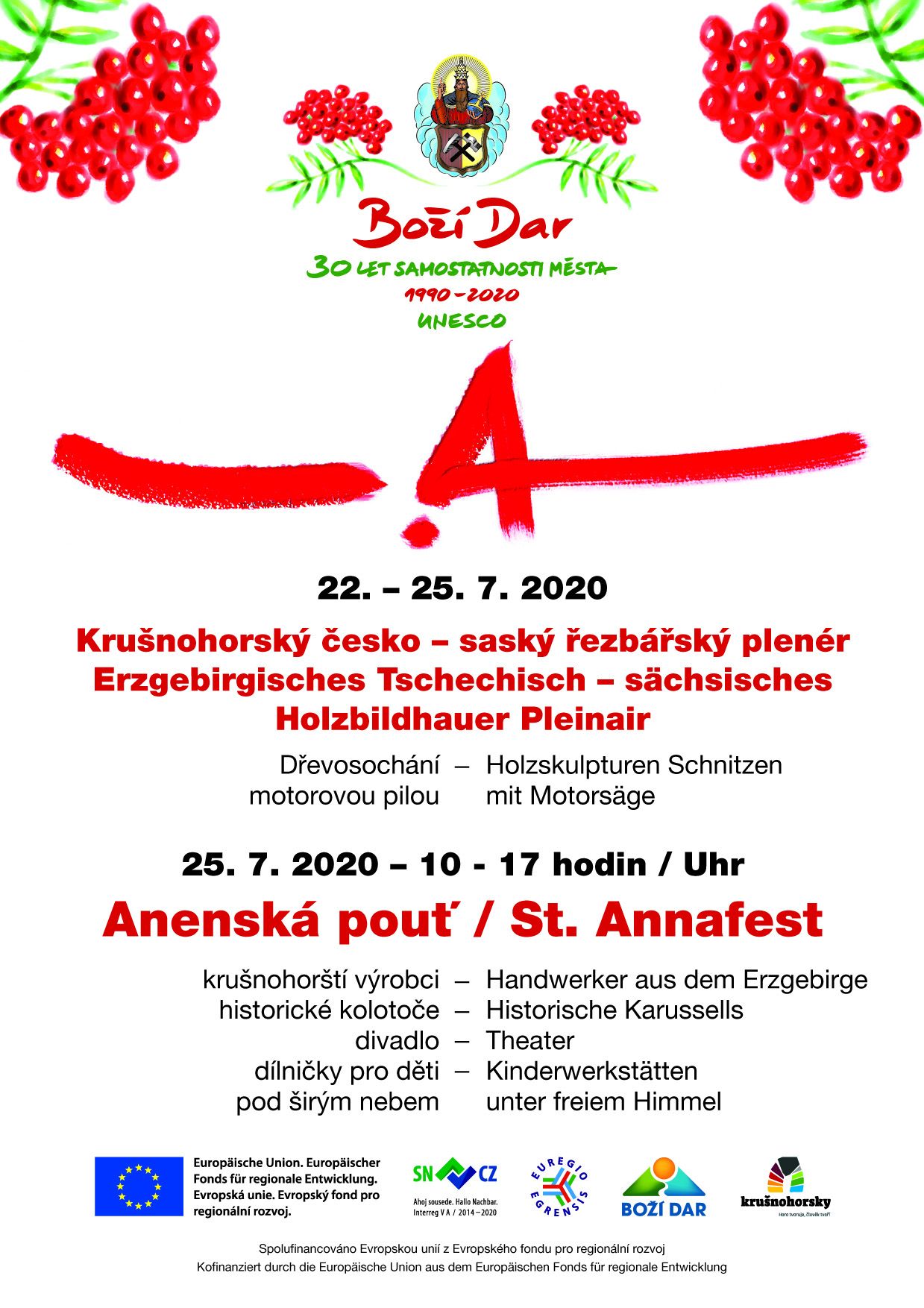 Pozvánka k návštěvě krušnohorské Anenské pouti na Božím Daru